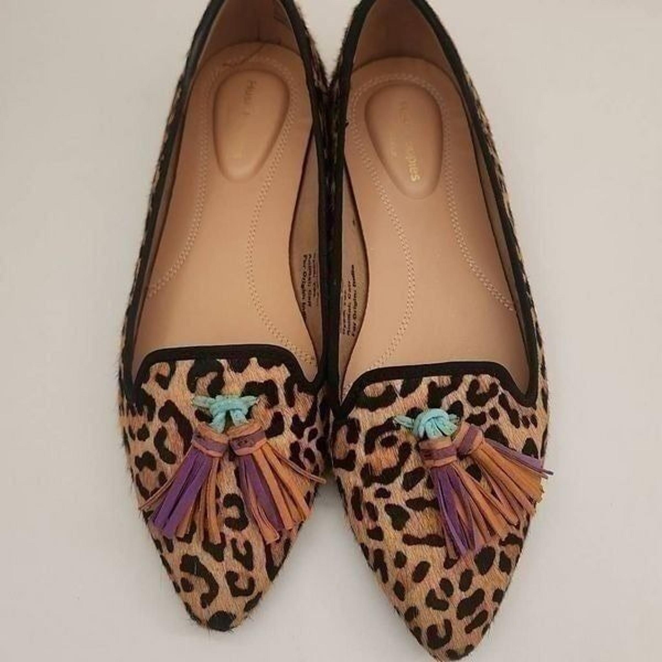 Sadie Leopard Print Loafers with Tassels, Comfortable, Printed Calf - Hush Puppies