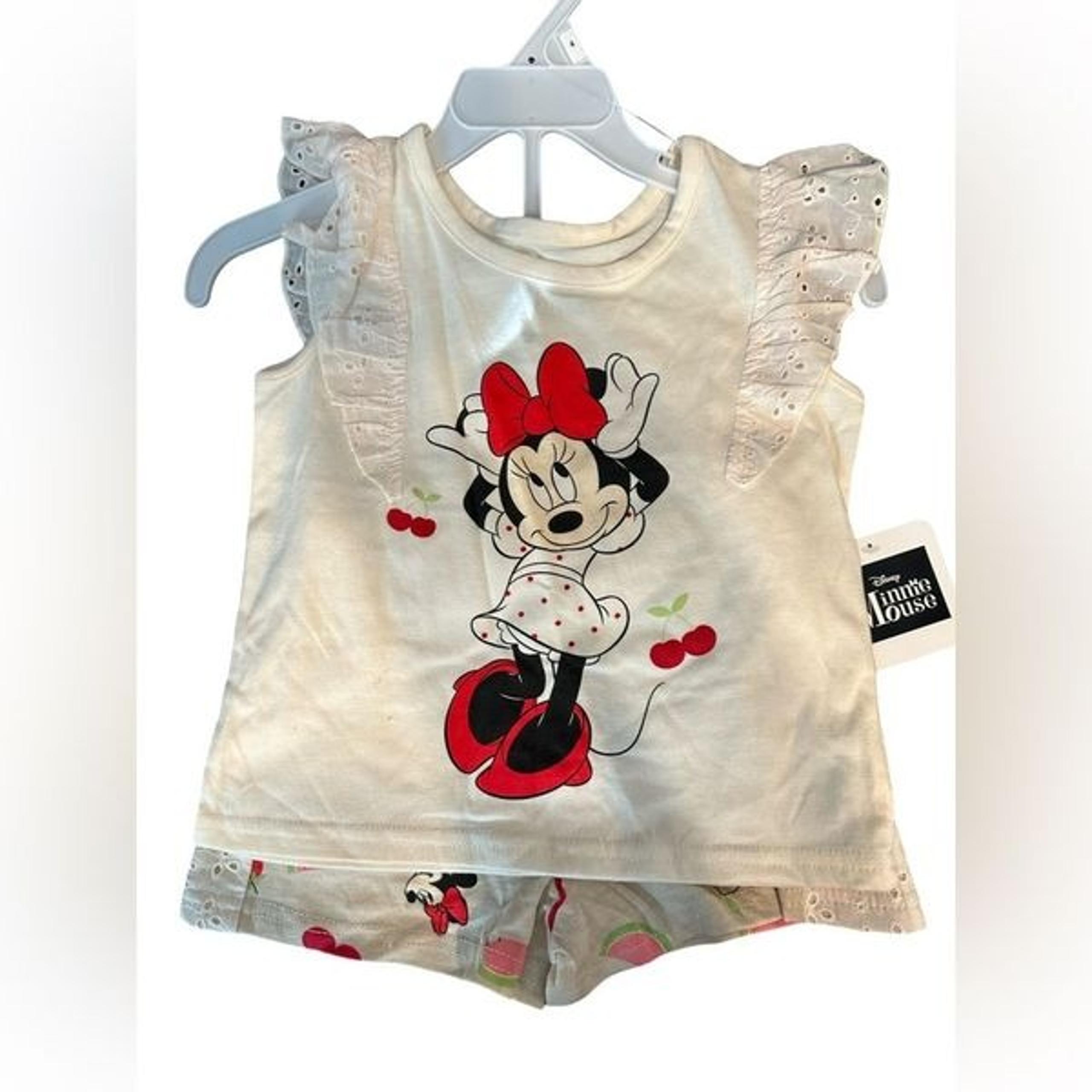 Disney Minnie Mouse Girl's Size 4 Matching Outfit MSRP $40 NEW