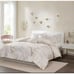 Intelligent Design Rebecca Metallic Full/Queen Comforter Set Pink Gold NEW 5pc.