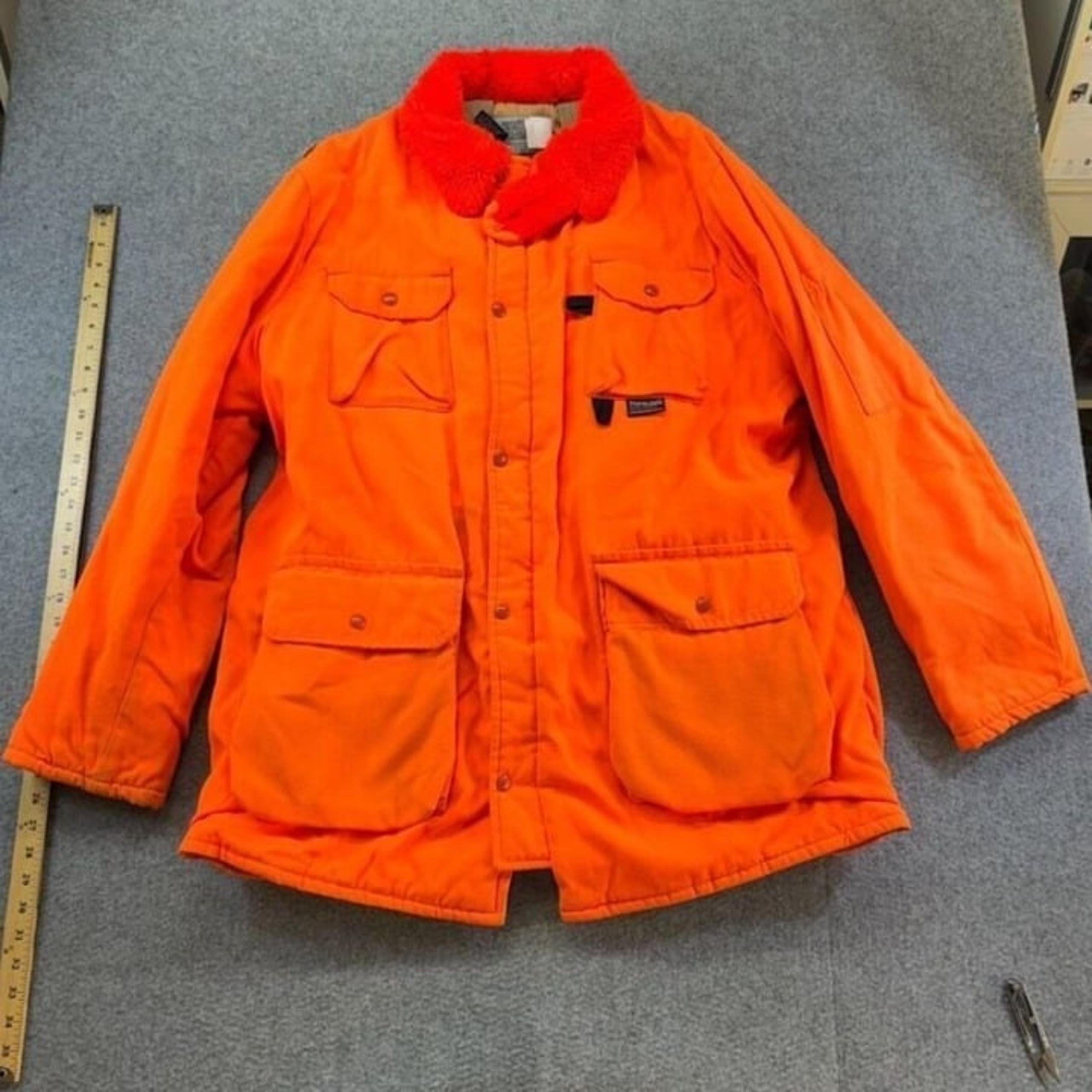 Hunting Insulated Jacket XLT Full Zip Game Pockets 3M Thinsulate Vntg Made USA