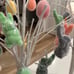 Easter 2025 Martha Stewart White Tree with Flocked Bunnies, Eggs and Carrots
