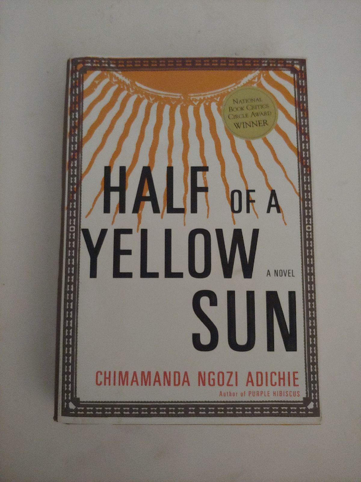 Book- Half of a Yellow Sun