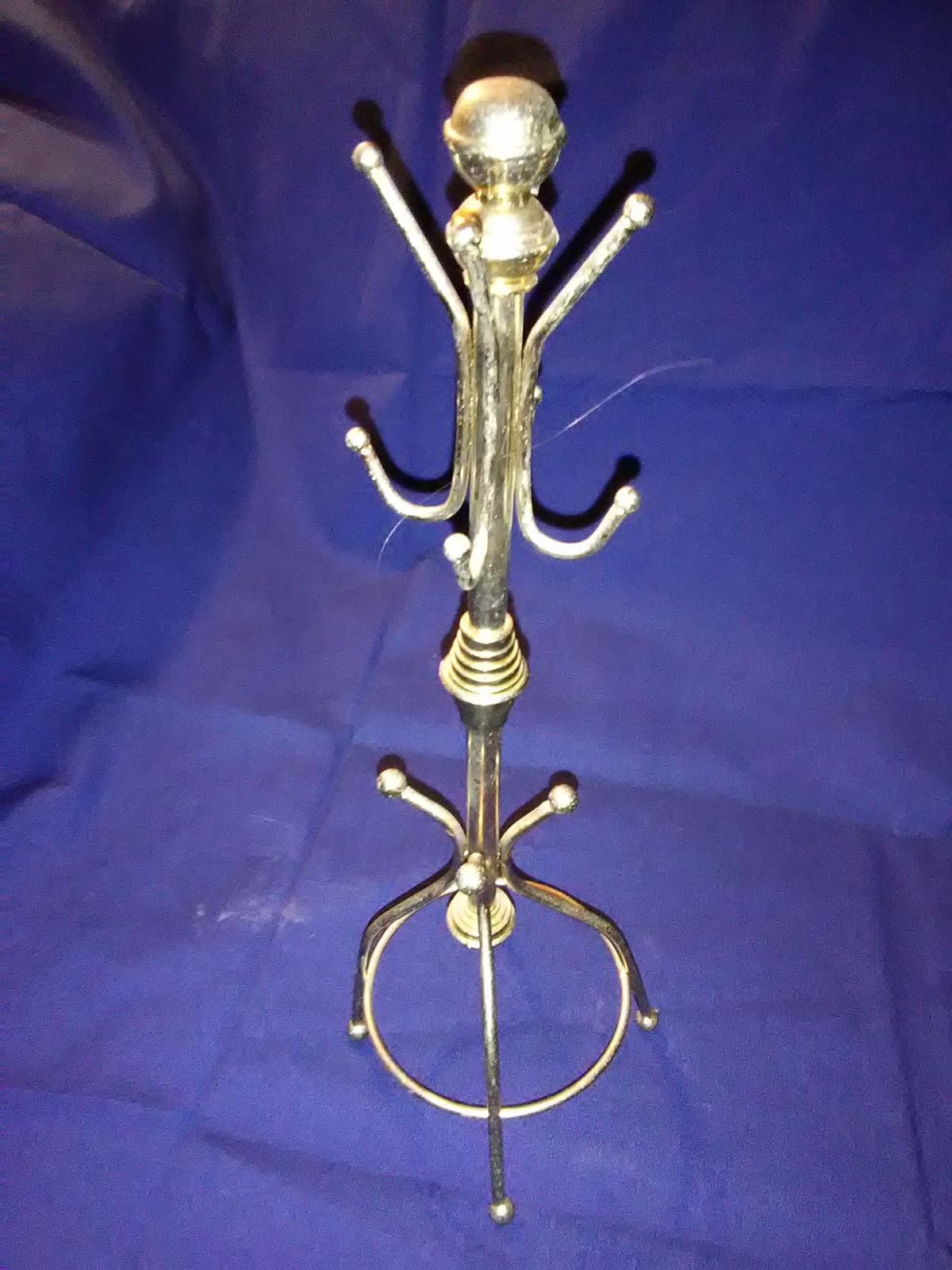 Solid brass salesmans sample coat rack