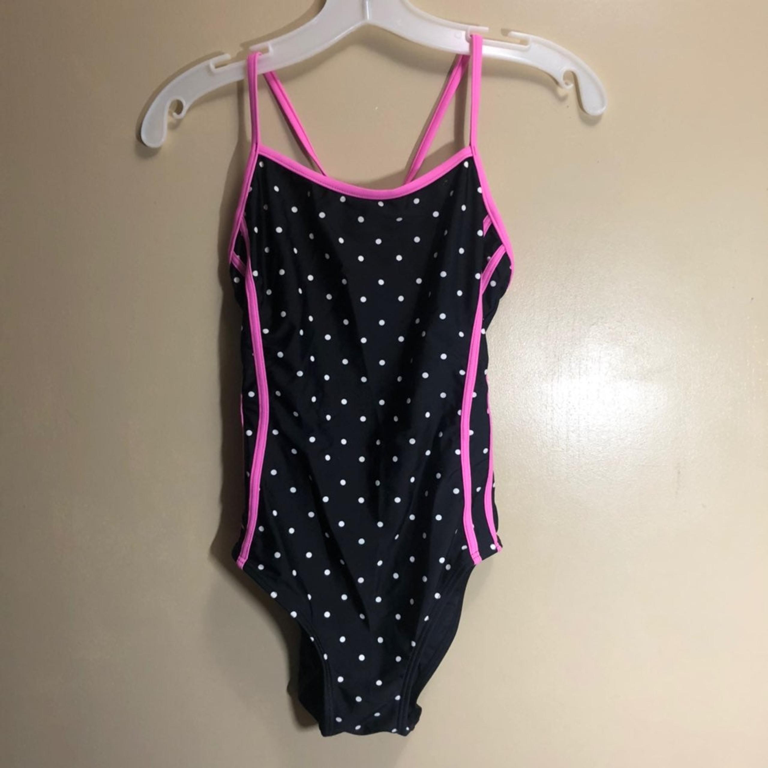 polka dot one piece bathing suit