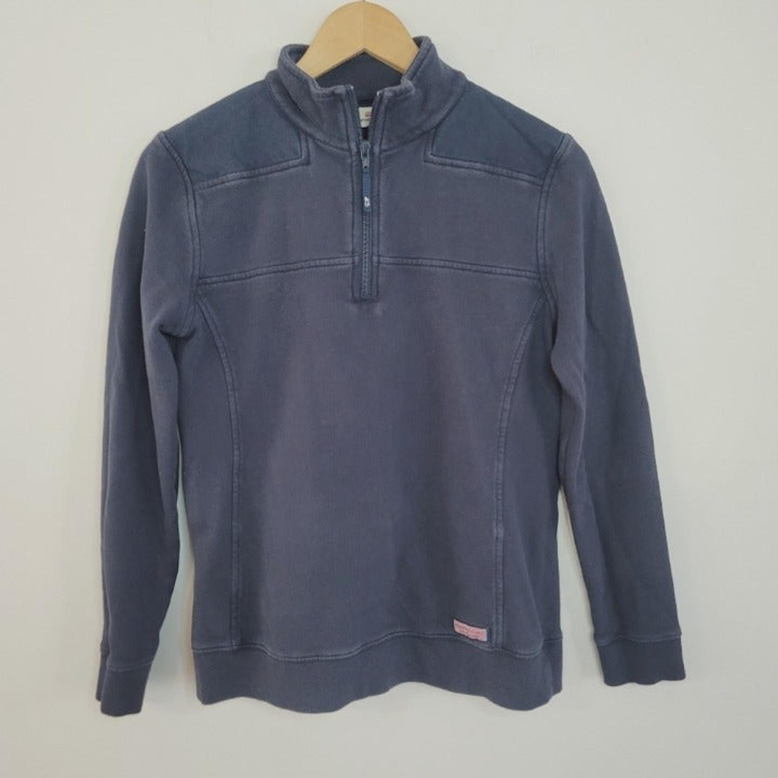 Vintage Vineyard Vines Mock Pullover Navy blue Sweatshirt