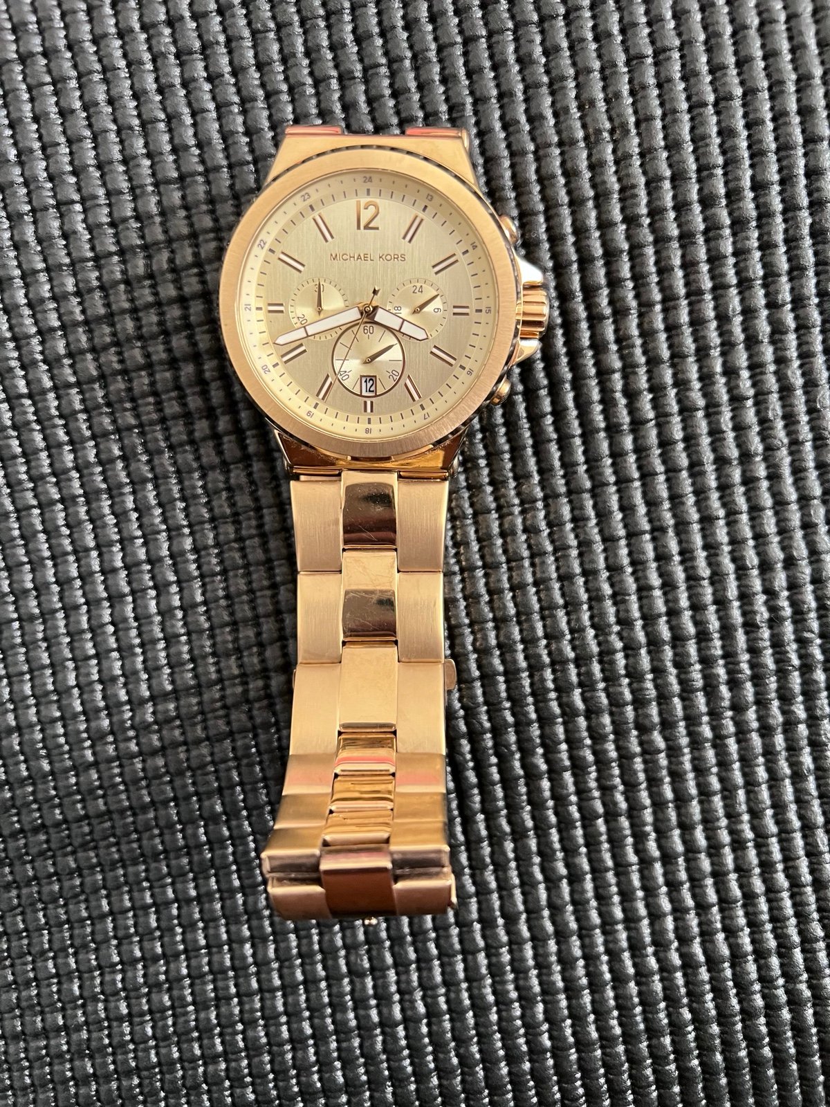 Michael Kors Gold-Tone Oversized Lexington Metal Watch