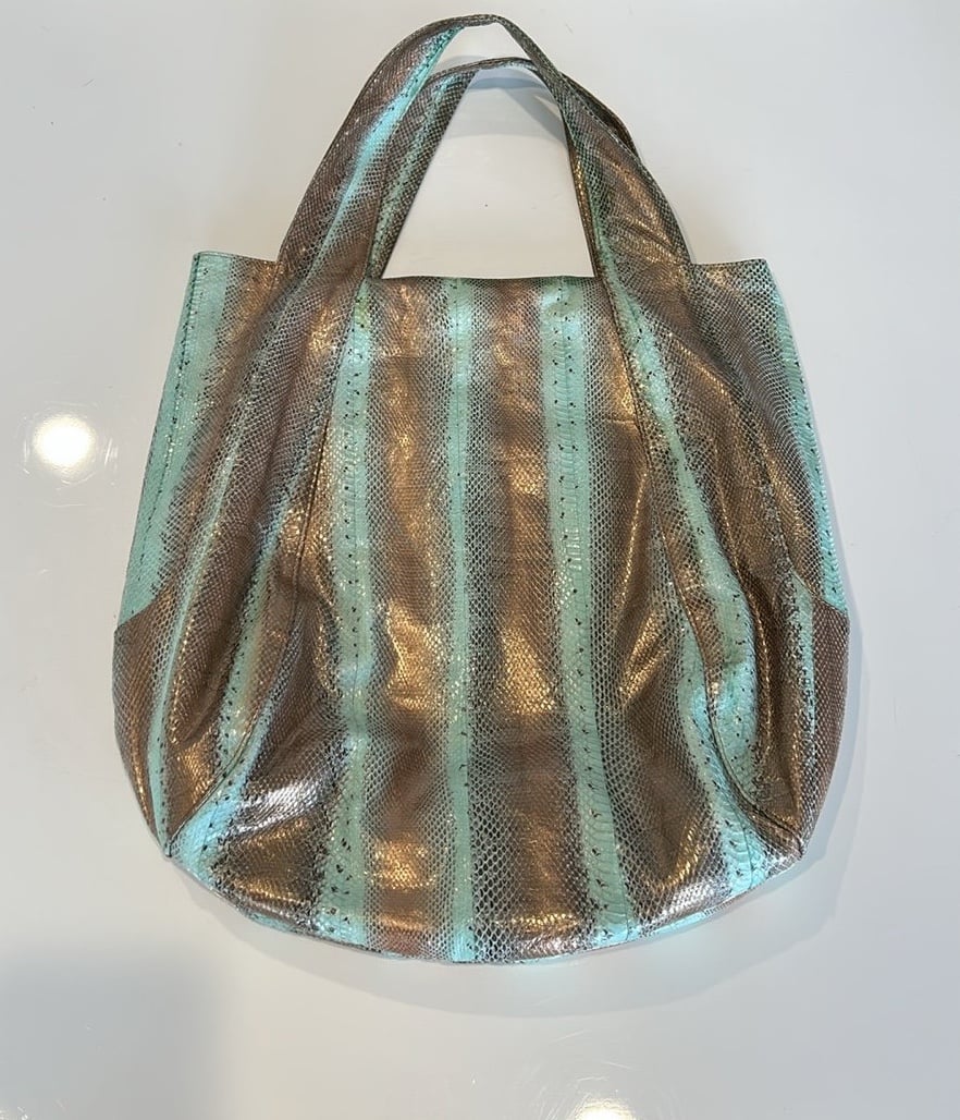 Beirn Jenna Hand-painted Python Tote