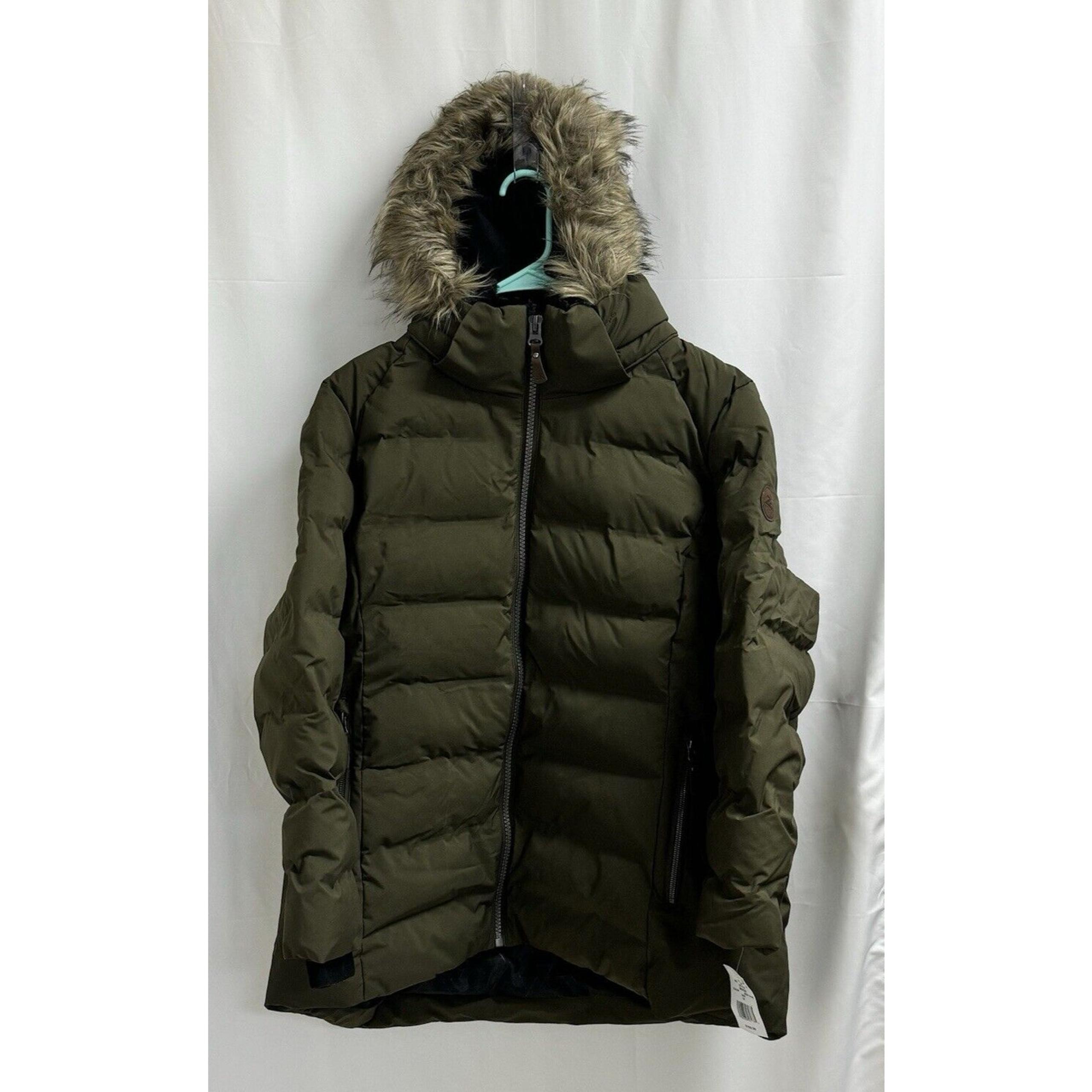 ZeroXposur Lined Softshell Parka Winter Coat Women's Plus Size 1X Deep Olive