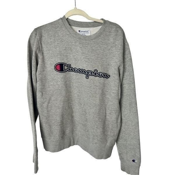 Vintage Champion Authentic Athleticwear Spell Out Pullover Jumper Sweatshirt sma