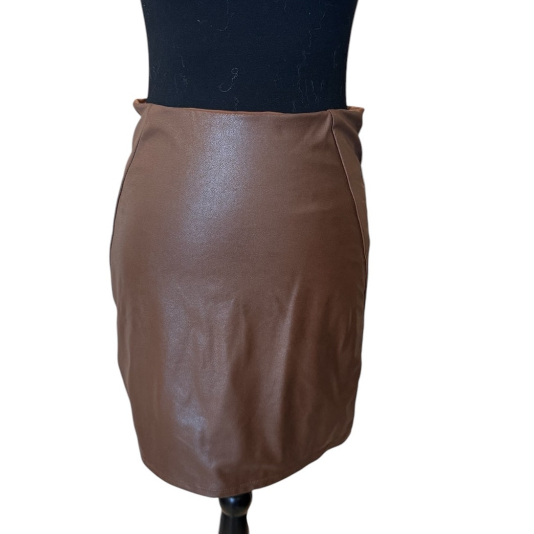 New ~ NAKED WARDROBE ~ Women's Brown Straight & Pencil Skirt Size X-Large