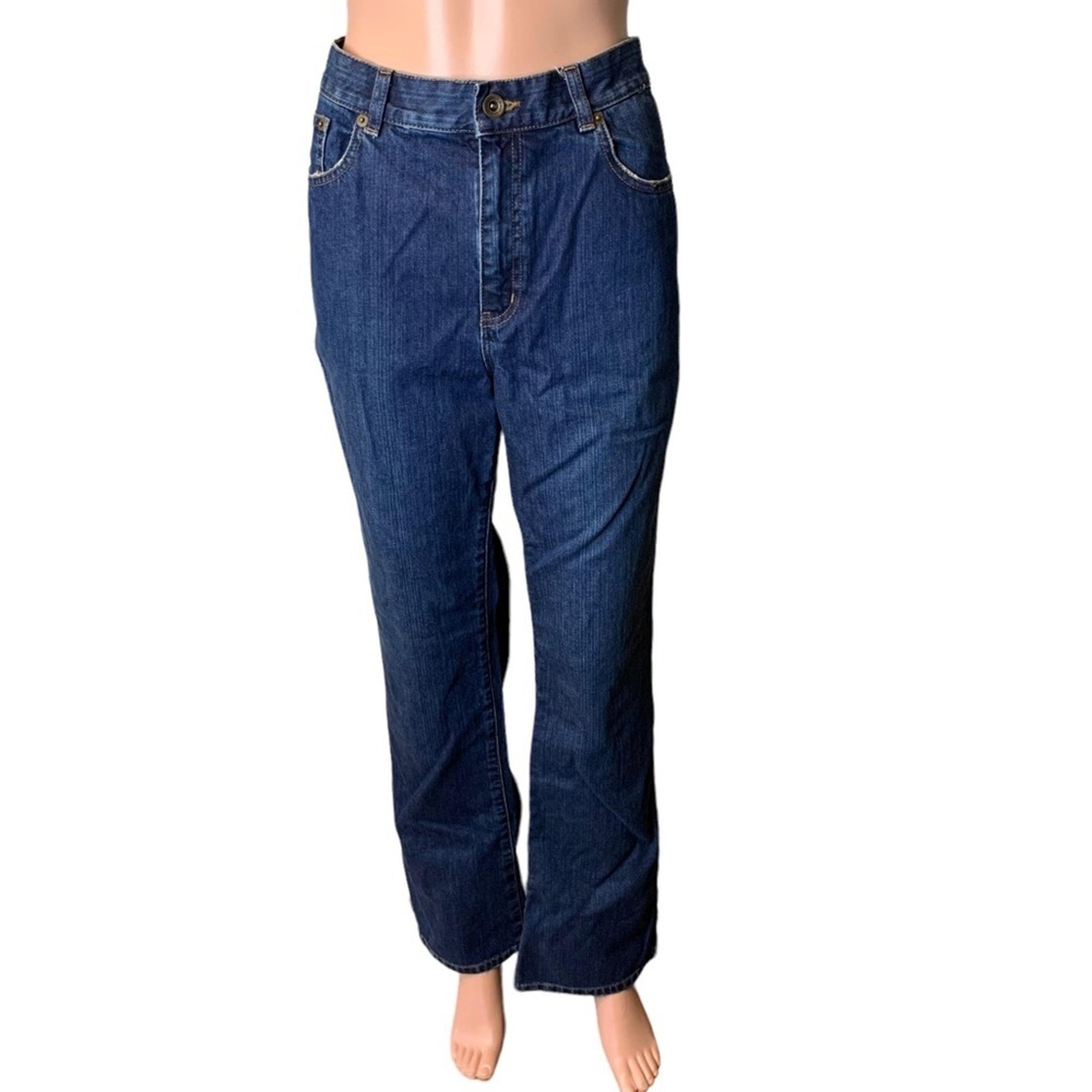 Lauren Ralph Lauren Womens Premium High Rise Flared Jeans Size 16