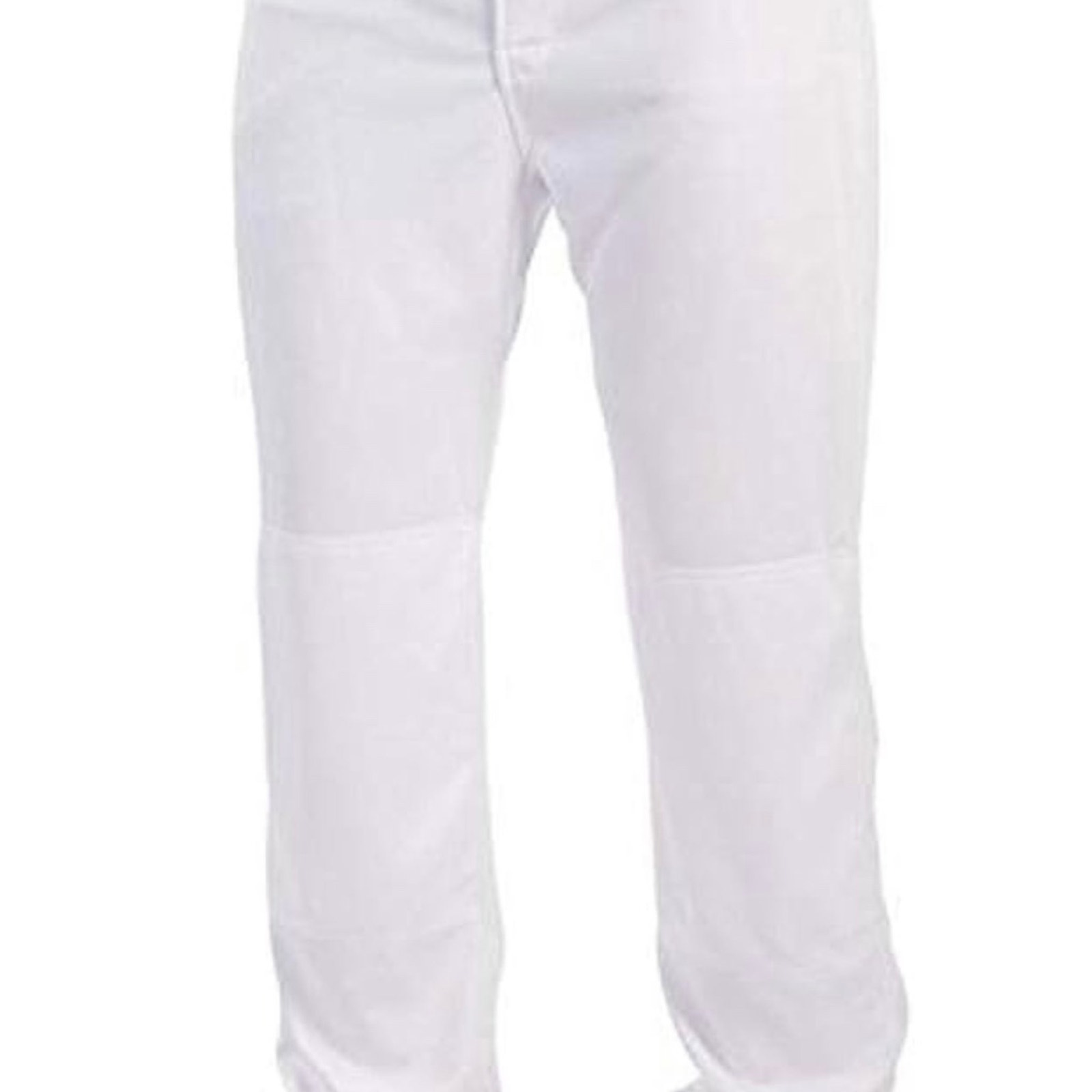 Rawlings Semi-Relaxed Full Length Baseball Pant | Solid White Youth Medium