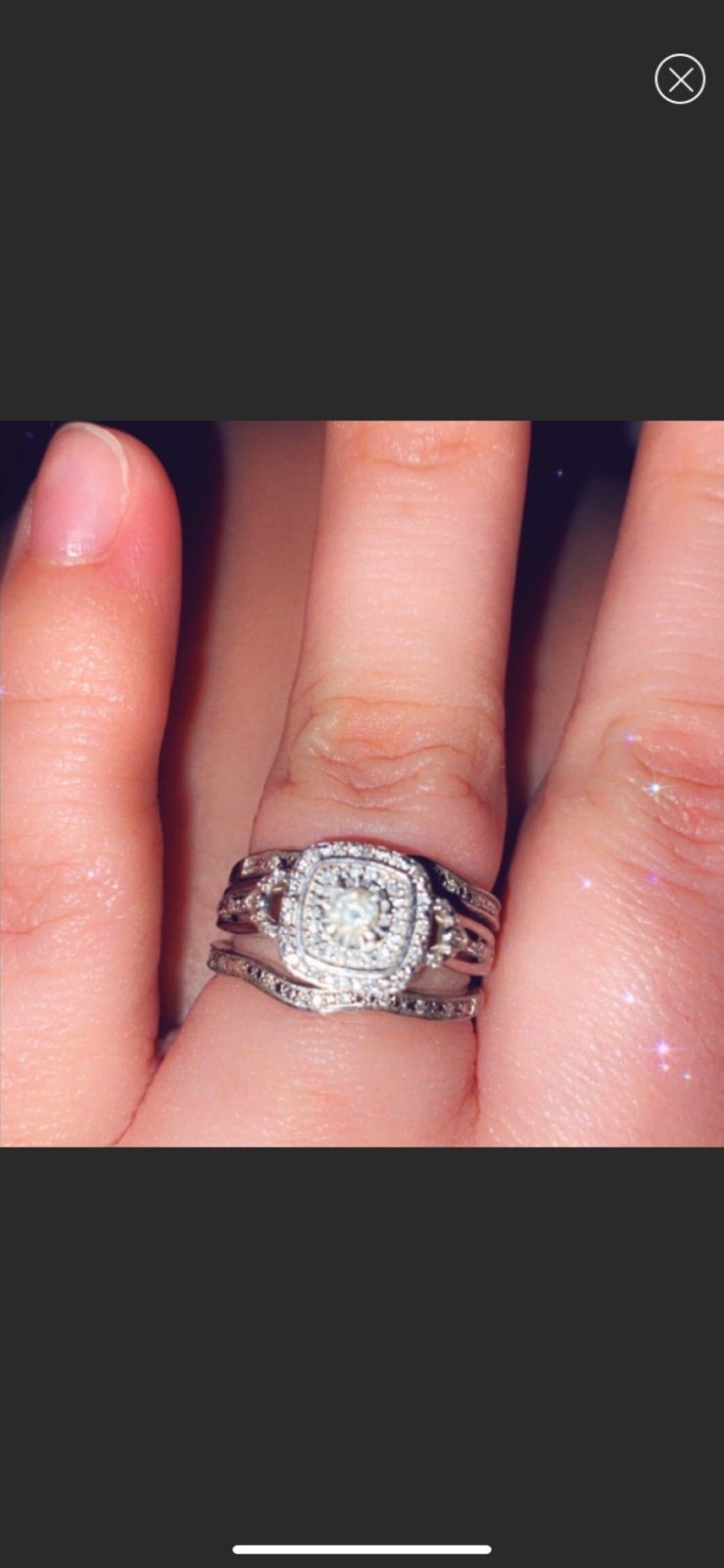 Kay’s Sterling Silver Wedding Set
