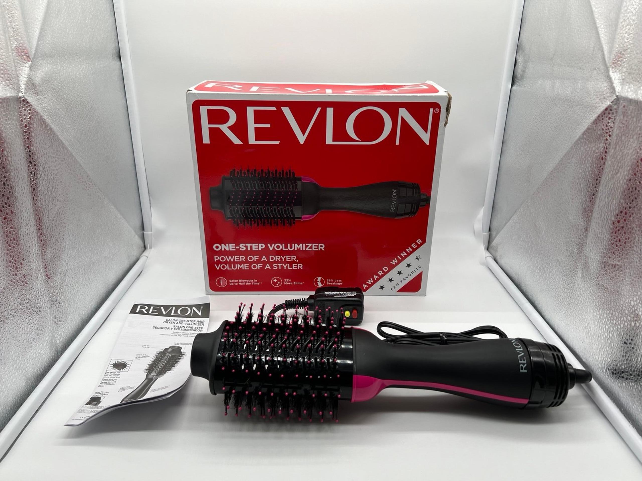 Revlon One-Step Hair Dryer Brush and Volumizer Oval Pink Black