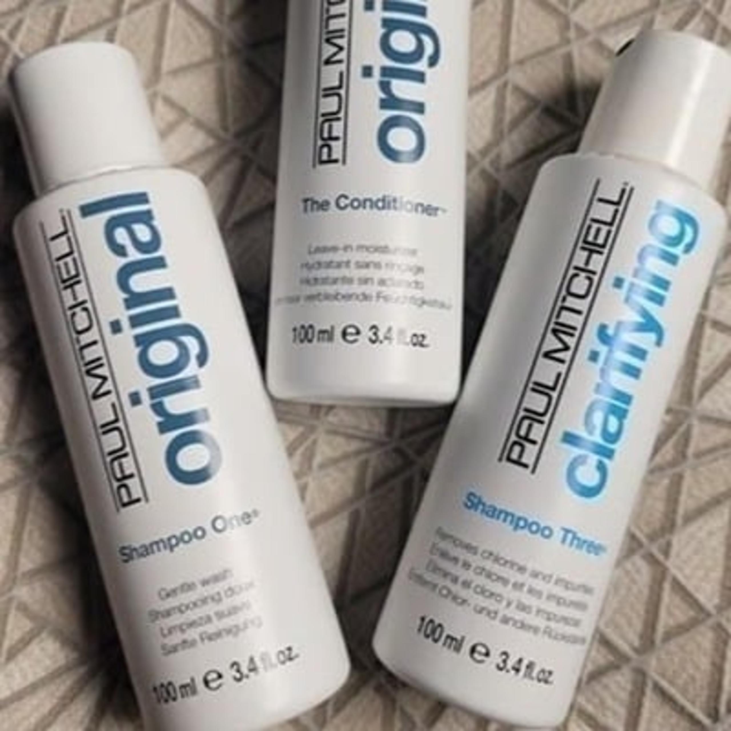 Paul Mitchell Travel Bundle, Shampoo, Conditioner, Clarifying Shampoo, 3.4 oz.