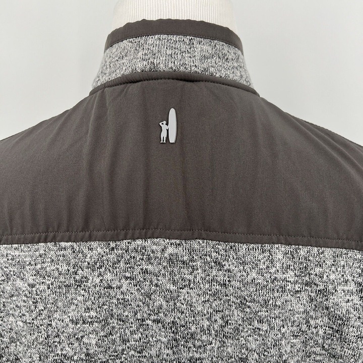 Johnnie-O Men's Zip Up Jacket Size M Medium Gray