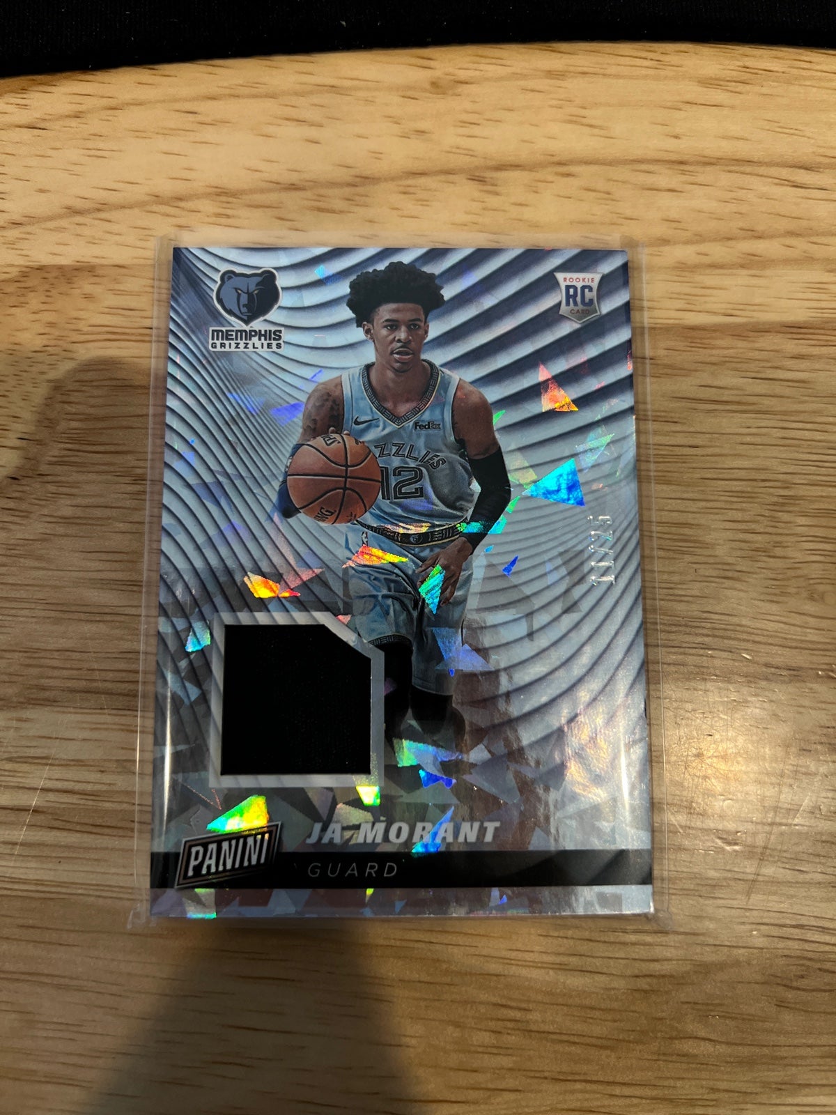 Ja Morant 2019 Panini Cyber Monday Rookie Cracked Ice Patch 11/25 Grizzlies