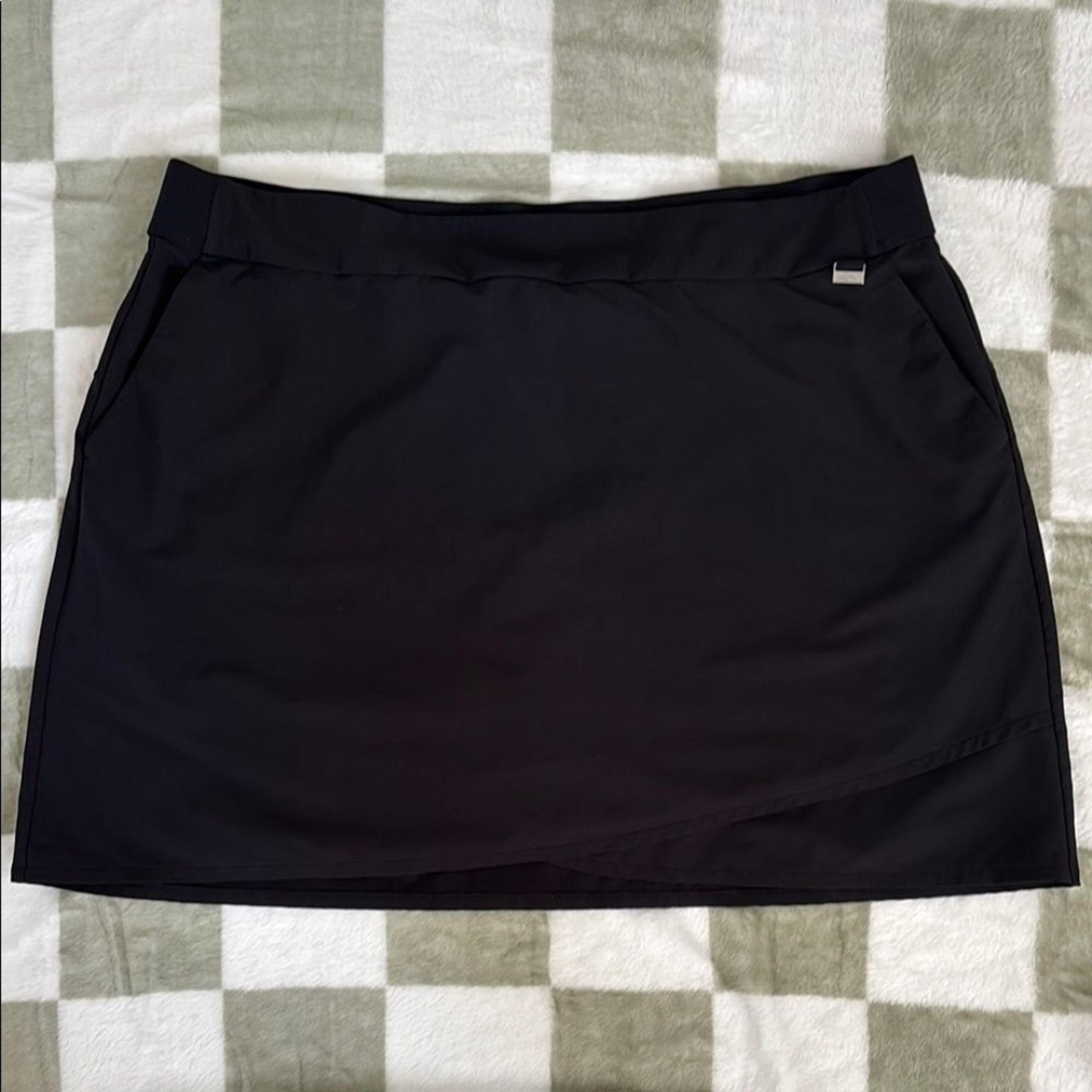 Greg Norman Women’s XL Black Play Dry Black Athletic Skort Golf / Tennis