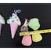 Adorable Gingerbread House Ice Cream Cone Christmas Ornament Lot -S1O