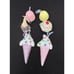 Adorable Gingerbread House Ice Cream Cone Christmas Ornament Lot -S1O