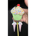 Adorable Gingerbread House Ice Cream Cone Christmas Ornament Lot -S1O