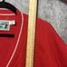 Vintage London Fog Sweater Mens L Red Bold Abstract Geometric Pattern V Neck