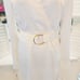 LULUS WHITE SILK LIKE BELTED LINED NEW DRESS SIZE SMALL