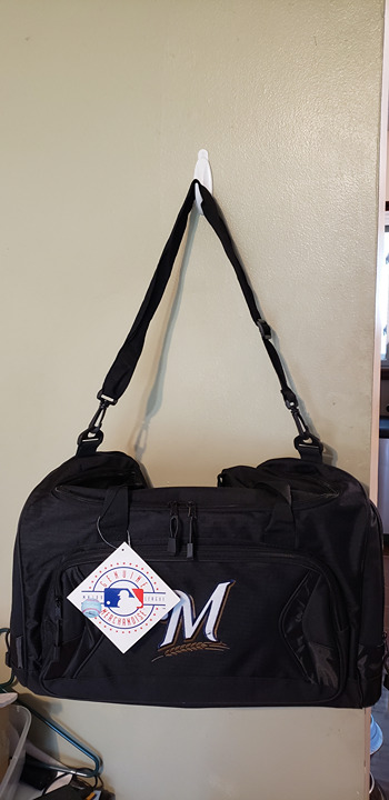 MILWAUKEE BREWERS Roadblock Duffel Bag Gym Bag by Concept One