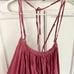 Free People Criss Cross Pink Gold Thread Maxi Dress Medium