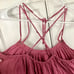 Free People Criss Cross Pink Gold Thread Maxi Dress Medium
