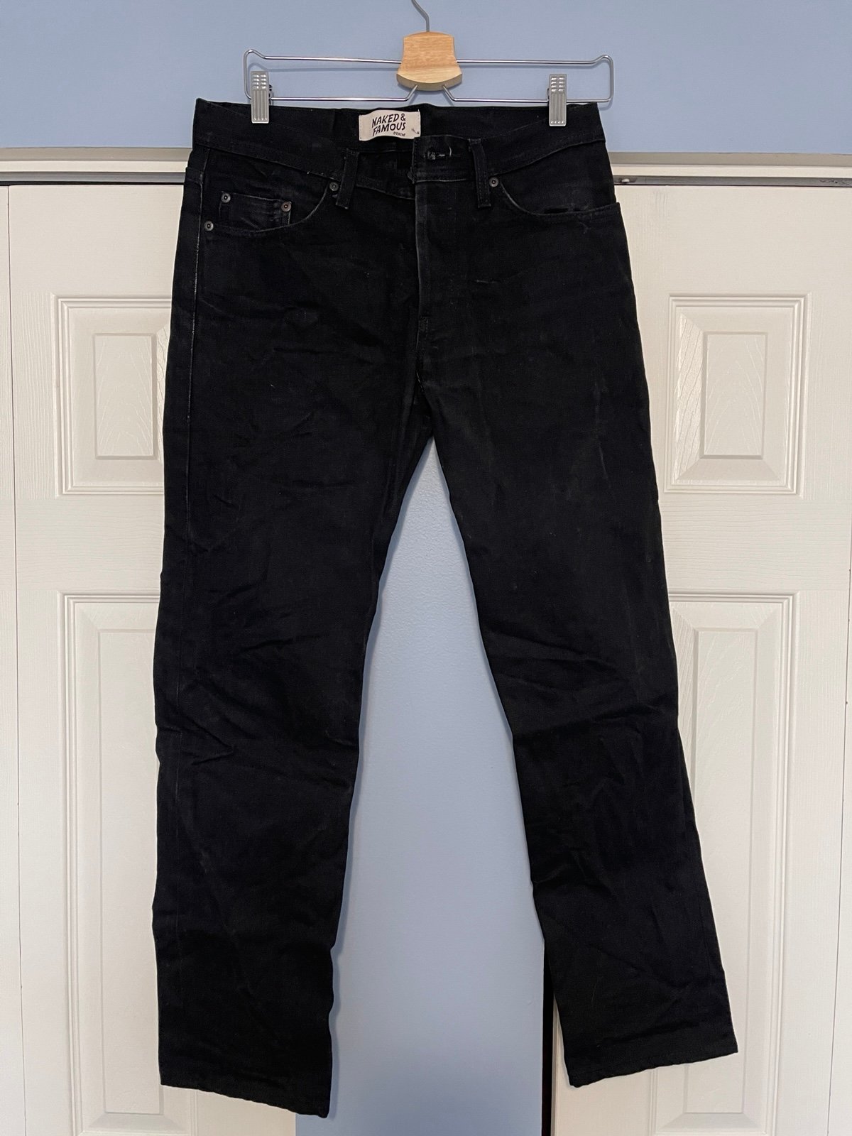 Naked & Famous Black Selvedge Jeans