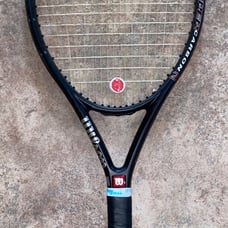 Wilson Mens Gray Hyper Carbon Hammer Tennis Racket Grip Size 4 3/8
