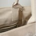 Oscar de la Renta Neiman Marcus Beige Tote Bag with White Floral Design