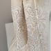 Oscar de la Renta Neiman Marcus Beige Tote Bag with White Floral Design