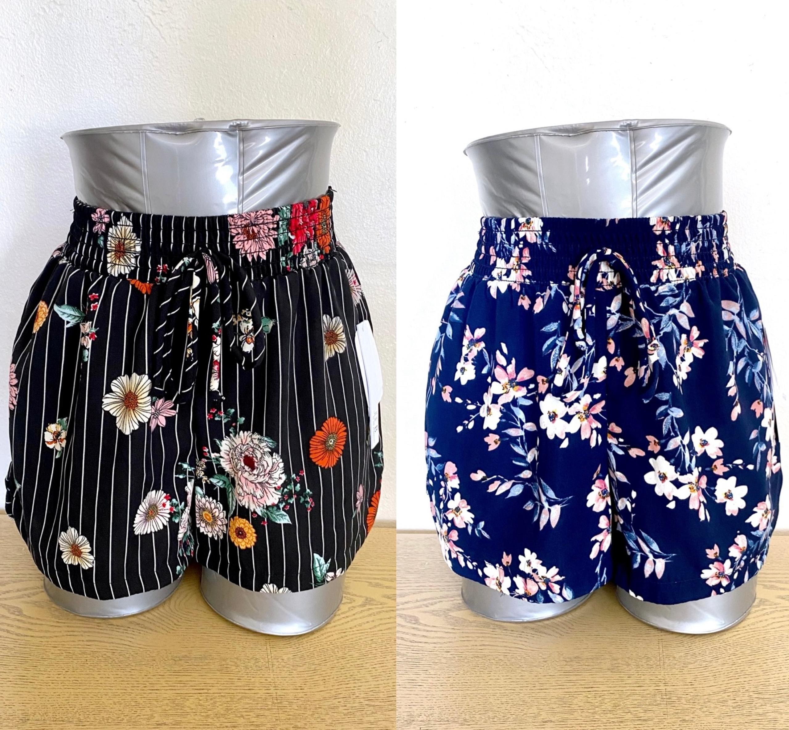 SO 2pc Lot Floral Pull-On Shorts