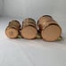 Copper & Brass Measuring Cups Set European Portugal Made 1/4 1/2 & 1 Liter Litre
