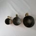 Copper & Brass Measuring Cups Set European Portugal Made 1/4 1/2 & 1 Liter Litre
