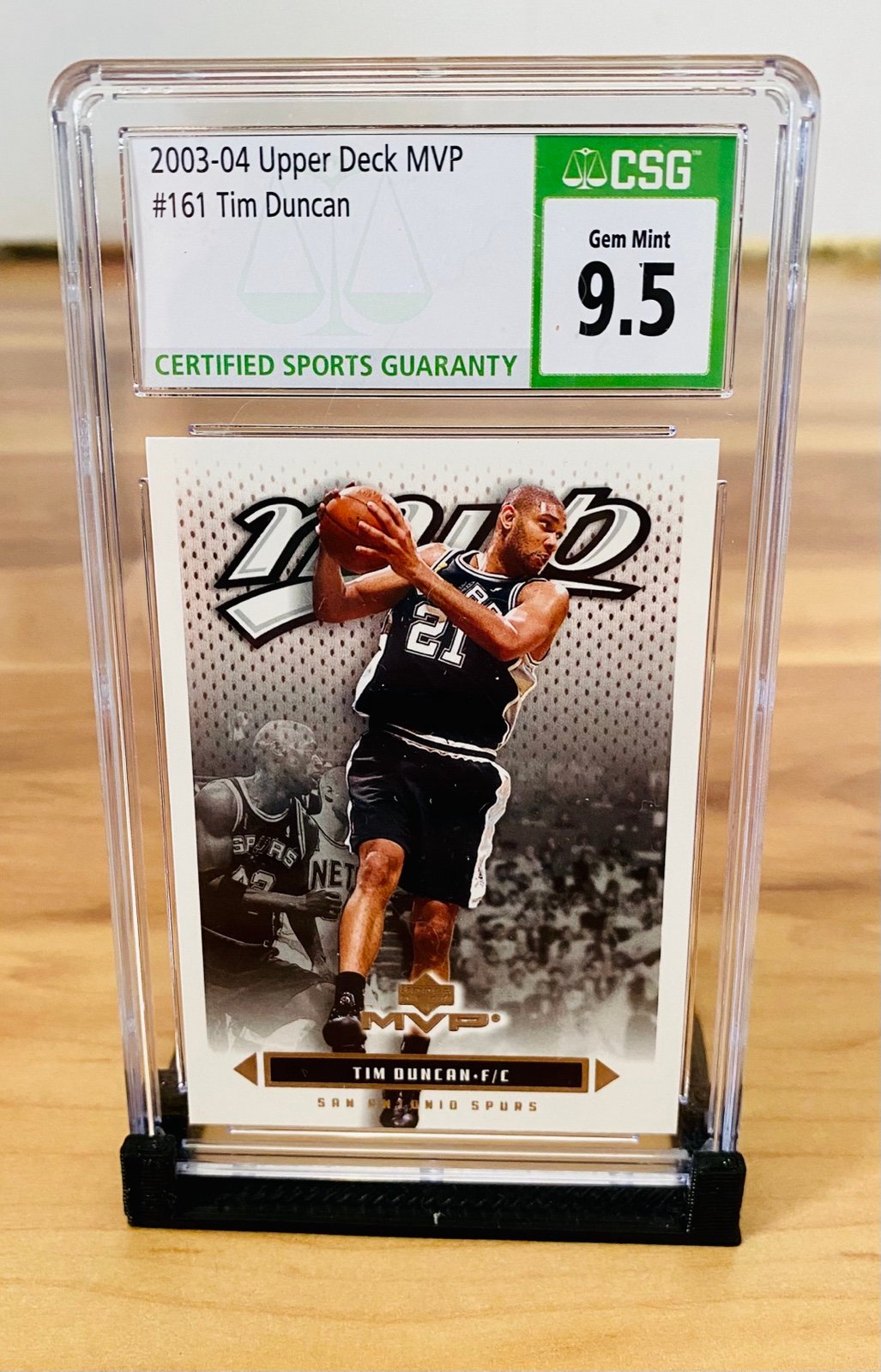 Tim Duncan 2003-04 Upper Deck MVP #161 Rare *CSG 9.5 GEM Mint RARE