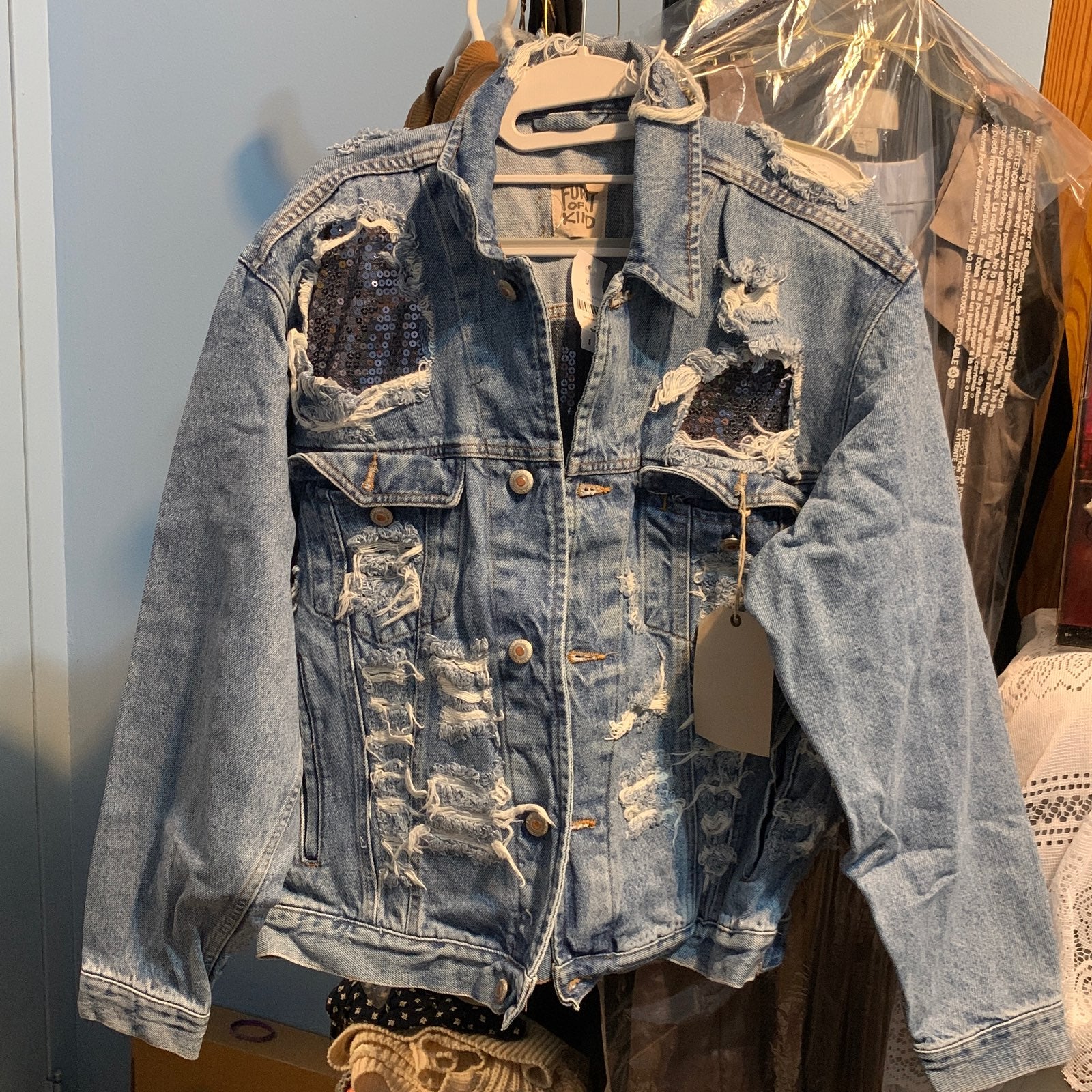 LF Sequin Jean Jacket