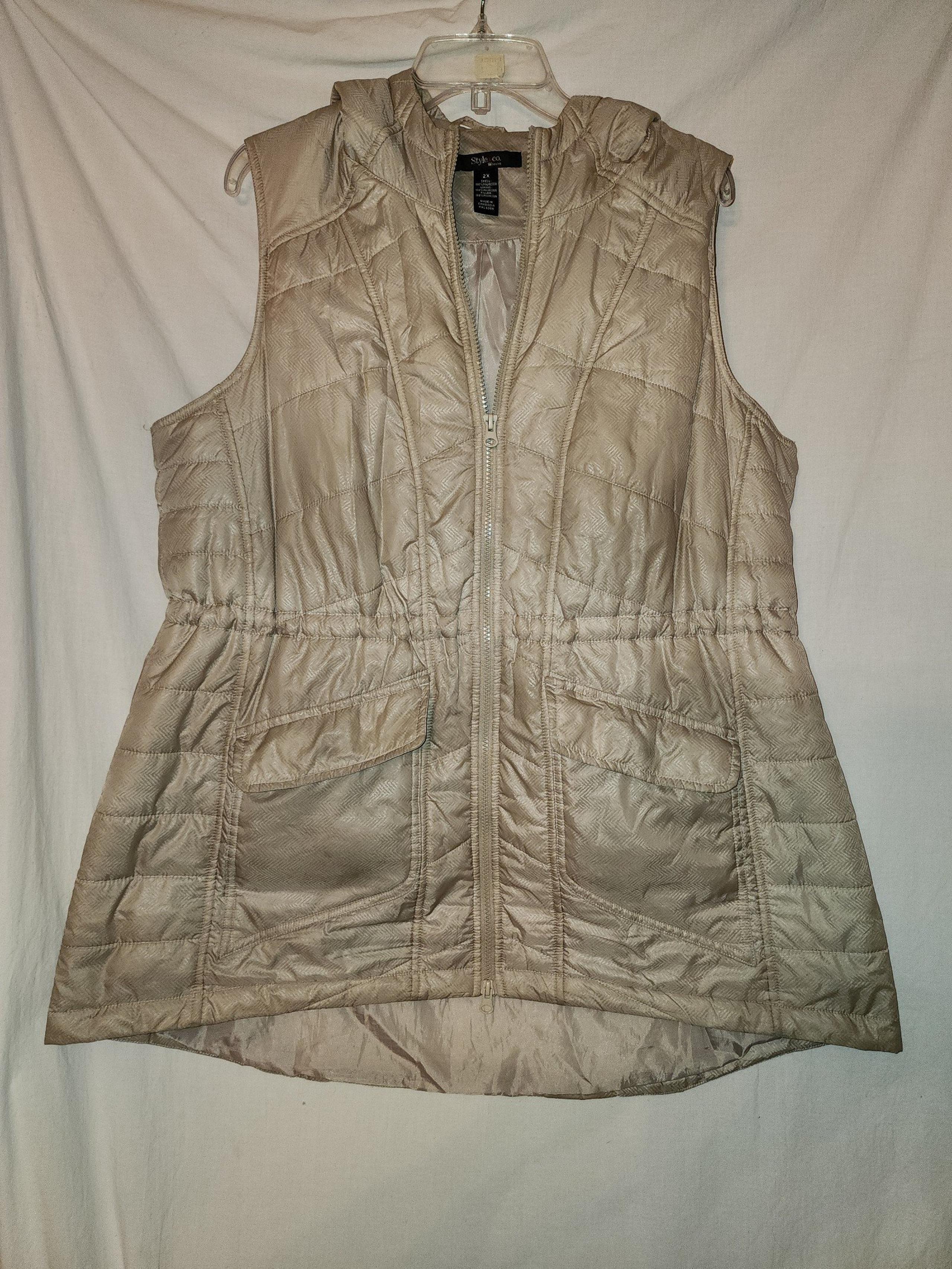Style & co womens size 2x hooded vest
