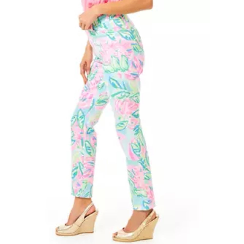 Lilly Pulitzer Kelly High Rise Skinny Ankle Pants Size 8