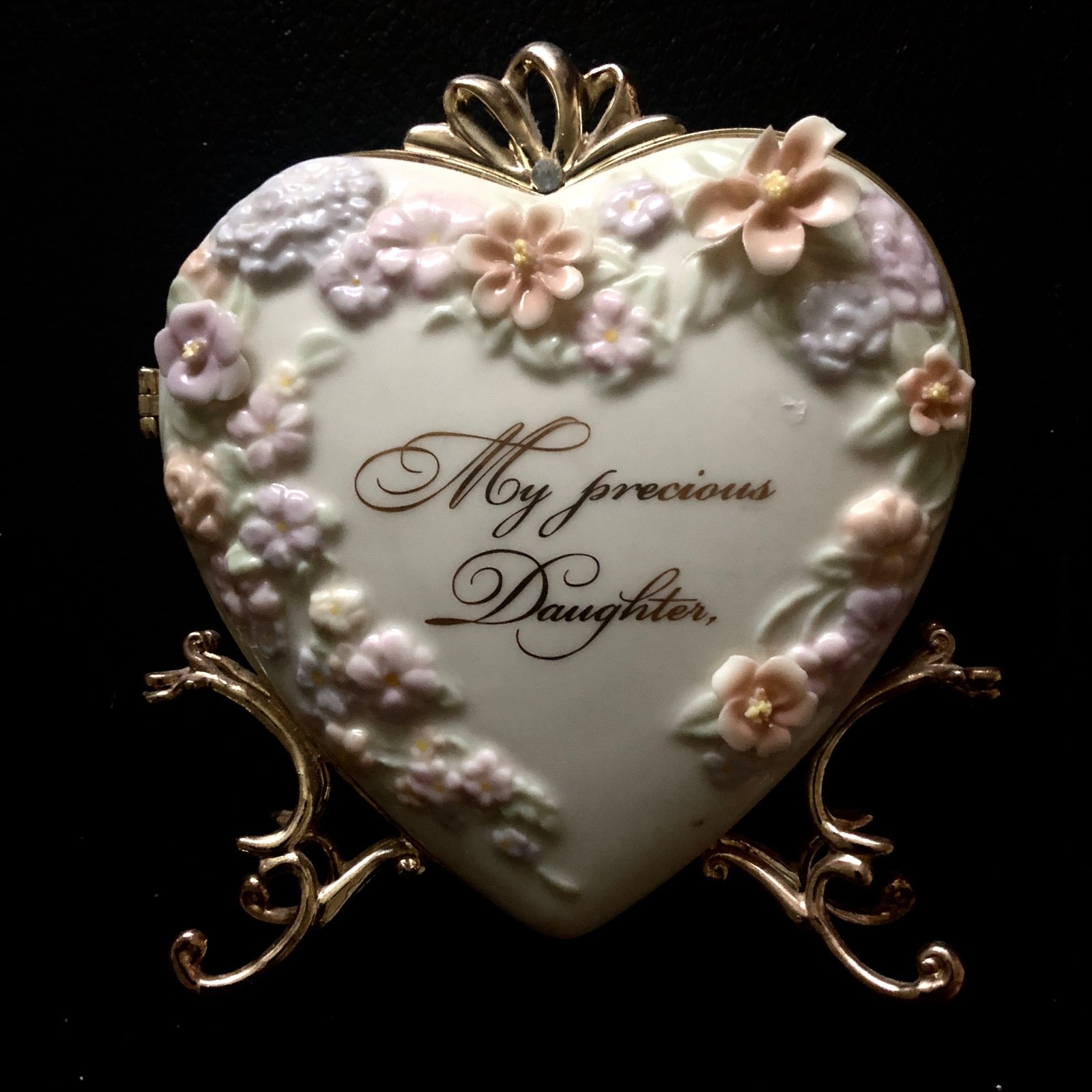 My Precious Daughter Ceramic Adornment with beautiful messages inside