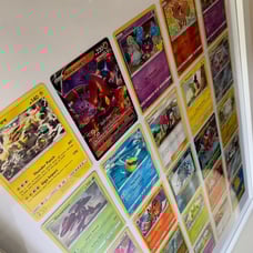 Pokemon Wall Art Frame (26”x18”) - Framed Cards Include Full Arts, Holos, Rares