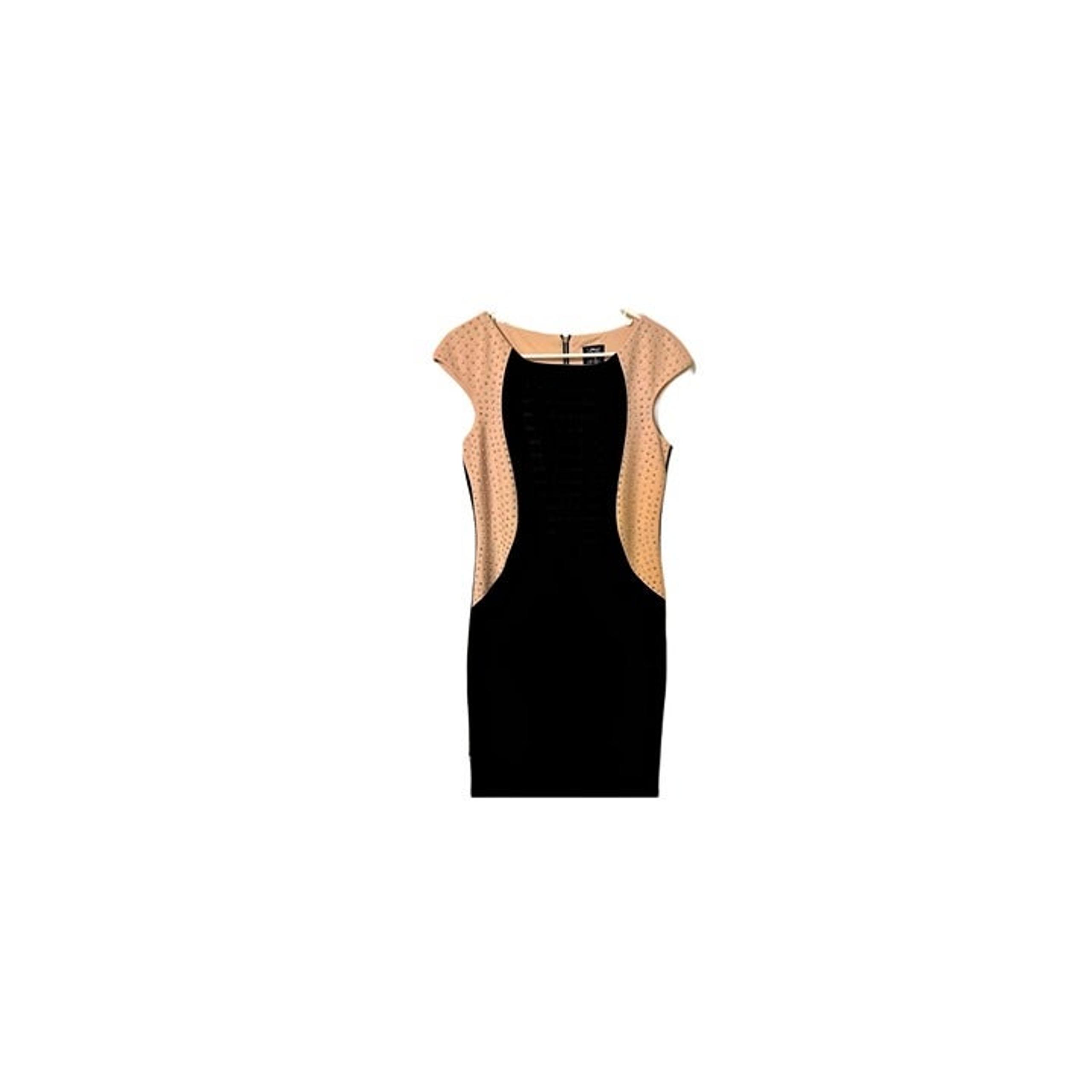 Jax Women's color block studded cocktail dress black and nude size 8