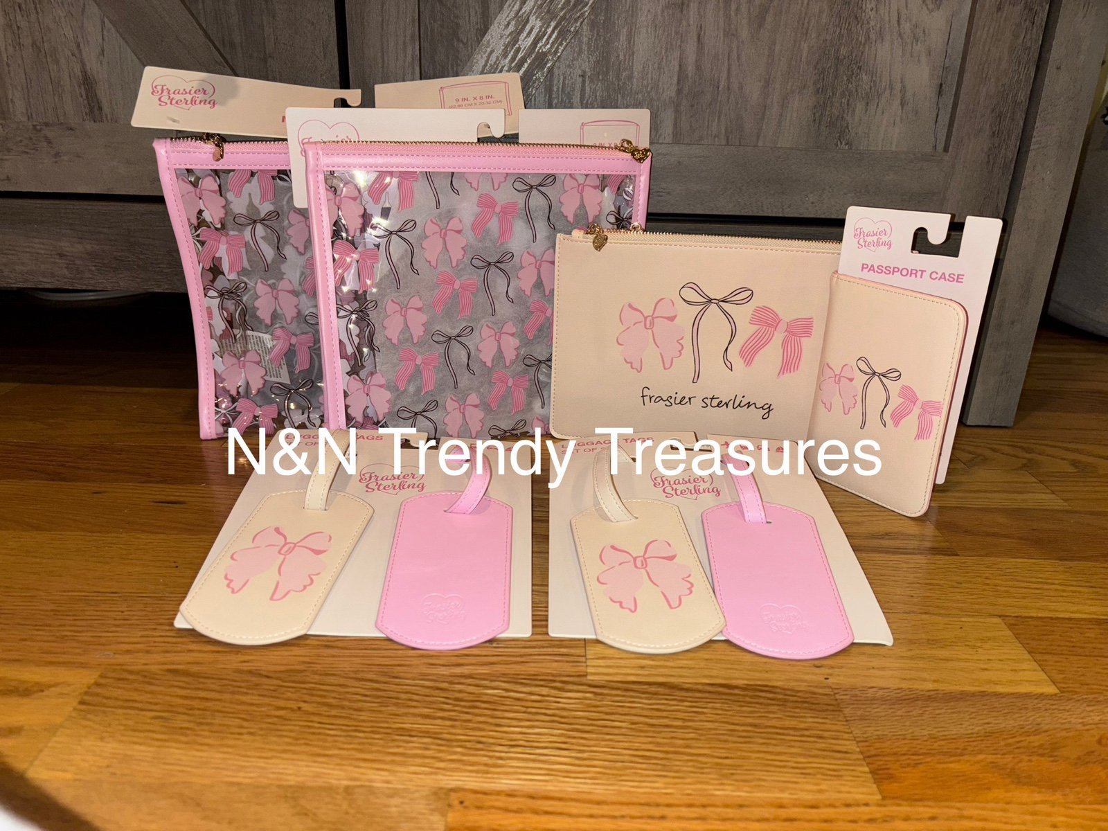 Pink Bow Travel Set