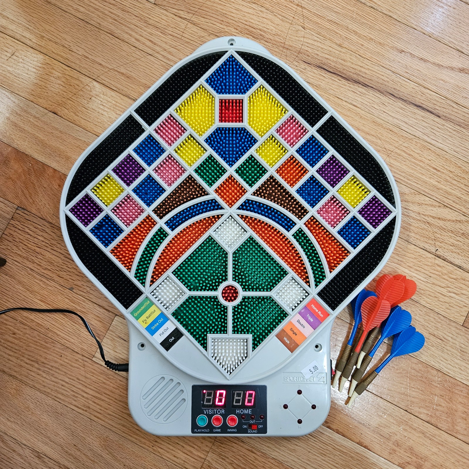 Vintage Sportscraft Electronic Baseball Dartboard