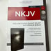 NKJV Deluxe Super Giant Print Reference Bible Leathersoft Black Red Letter