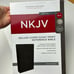 NKJV Deluxe Super Giant Print Reference Bible Leathersoft Black Red Letter