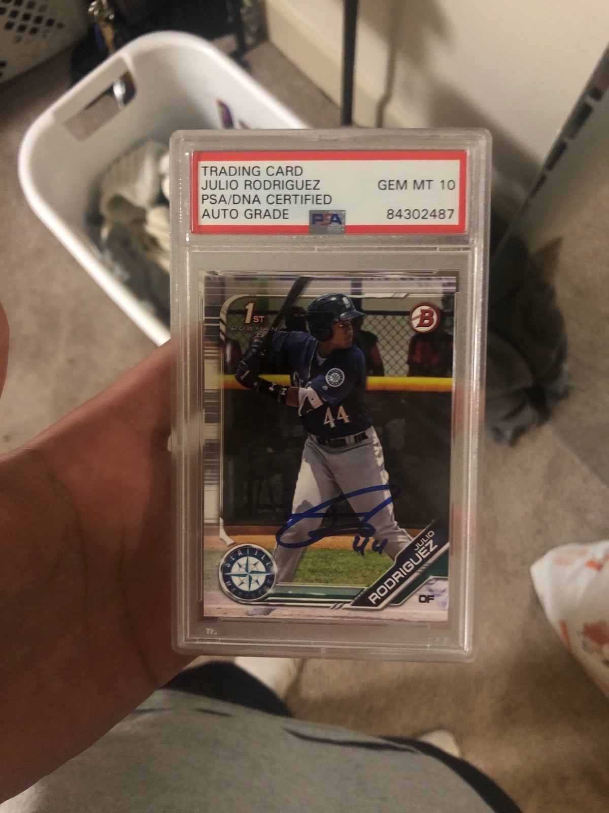 Julio Rodriguez bowman first auto psa 10