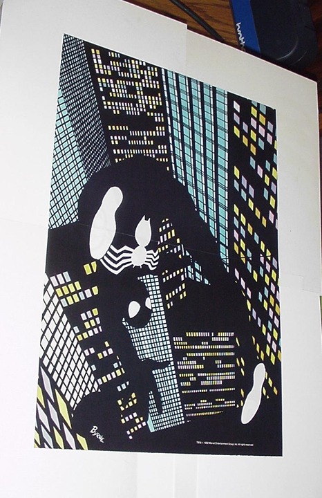 Spider-Man Poster #53 Black Costume Cityscape John Byrne Alien Venom MCU Movie
